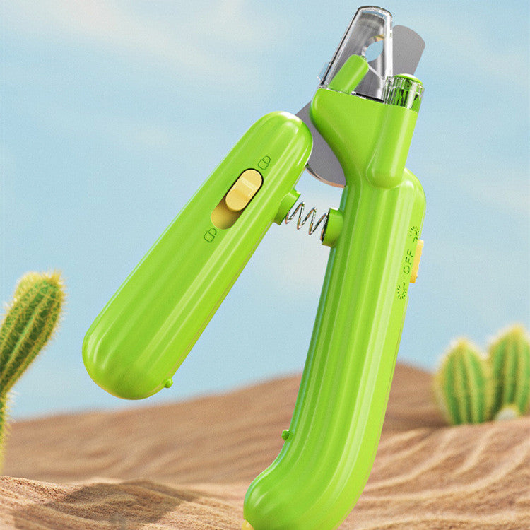 Pet Cactus Shaped Multifunction Nail Clipper Tool
