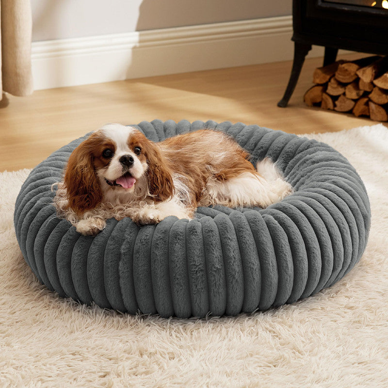 Plush Round Warm Pet Bed Fur Mat
