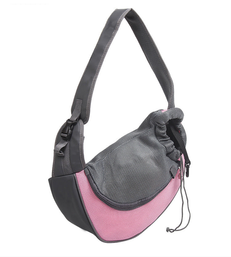 Pet Mesh Oxford Shoulder Travel Carrier Sling Bag