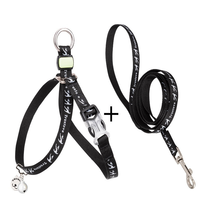 Pet Bell Chest Strap Vest Leash Harness Package Rope