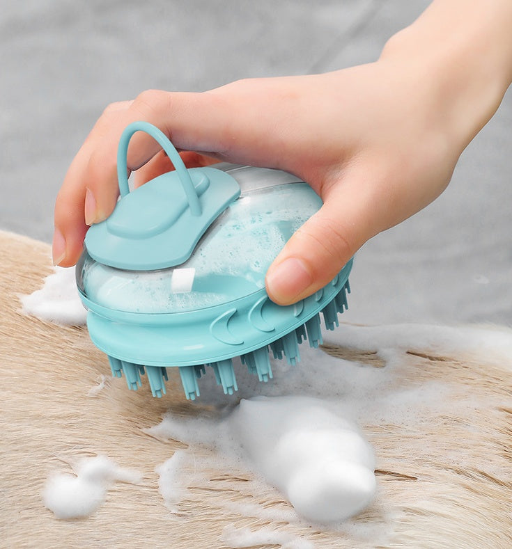 Pet Bath Massage Brush Grooming Rub Cleaning Tool