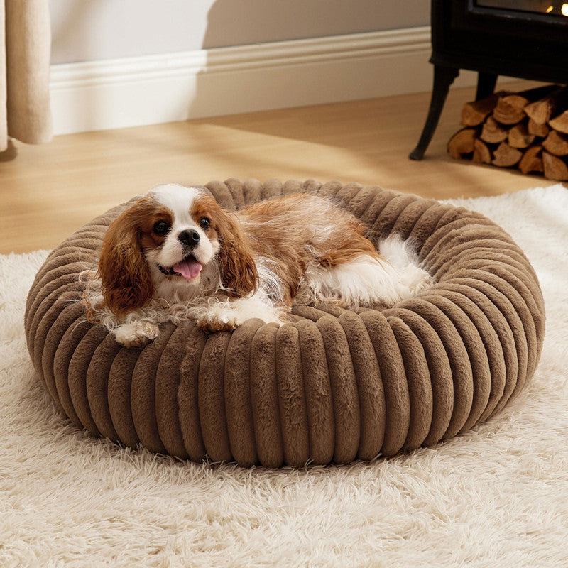 Plush Round Warm Pet Bed Fur Mat