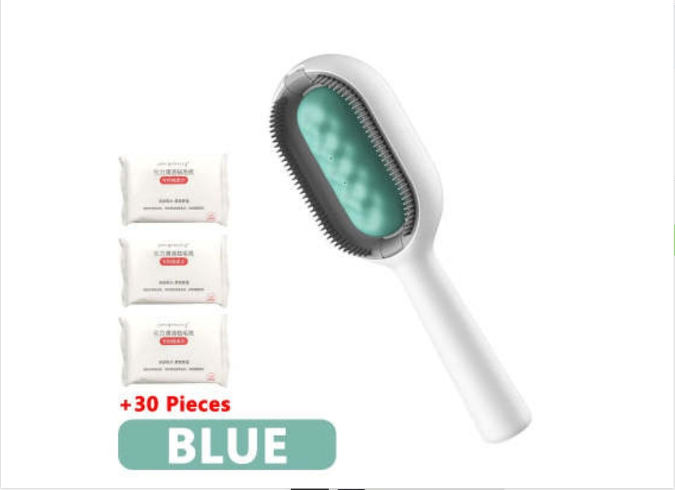 Pet Dematting Grooming Comb Brush With Cleaning Tank
