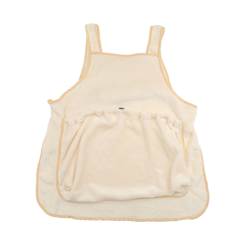 Pet Plush Hanging Chest Carrier Apron Travel Bag