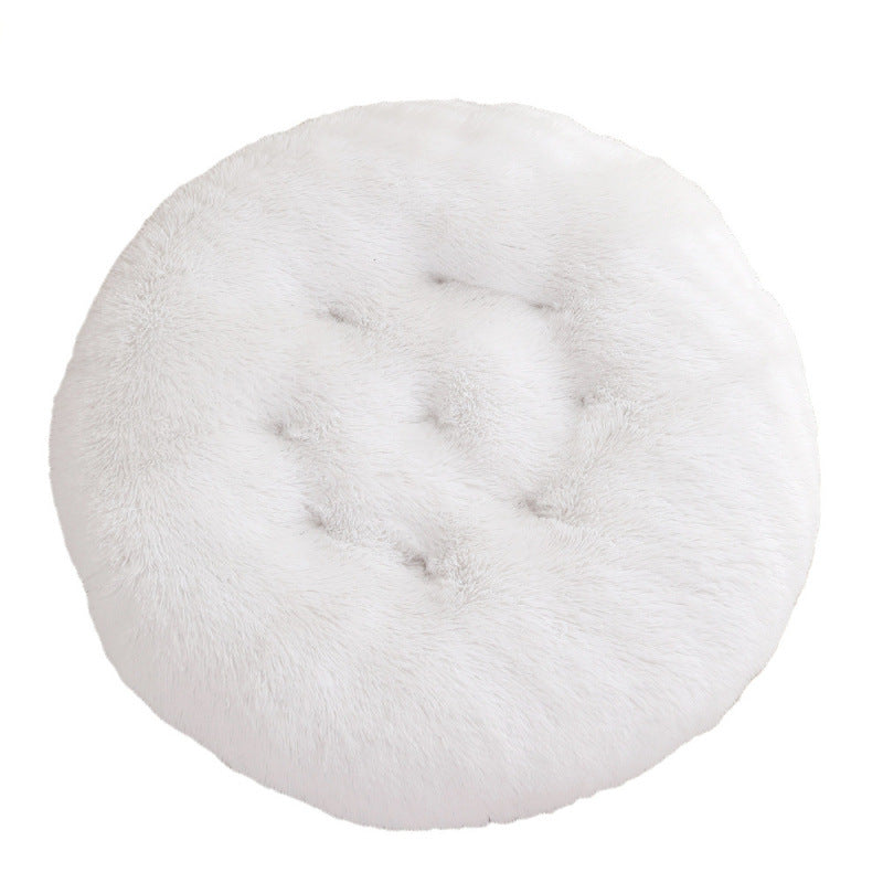 Round Plush Warm Pet Sleep Bed House