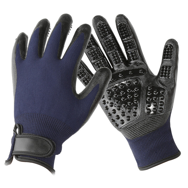 Pet Grooming Glove Hair Removal Massage Brush Tool