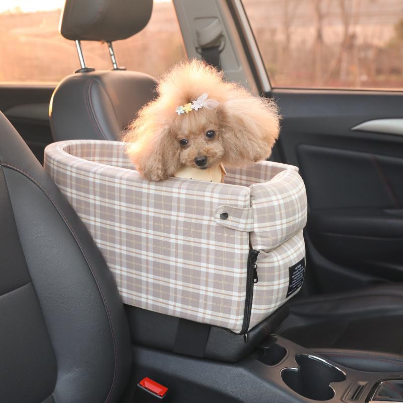 Pet Non-Slip Portable Car Seat Booster Carrier Bed