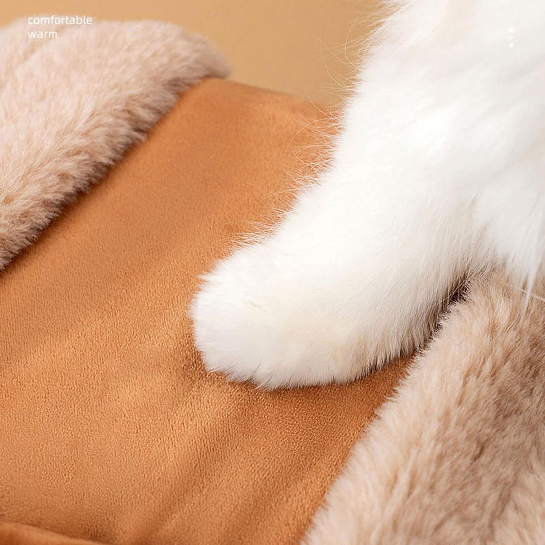 Pet Plush Winter Travel Backpack Carrier Bag With Hand Warmers