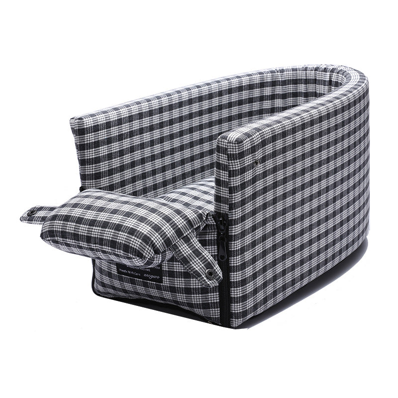 Pet Non-Slip Portable Car Seat Booster Carrier Bed