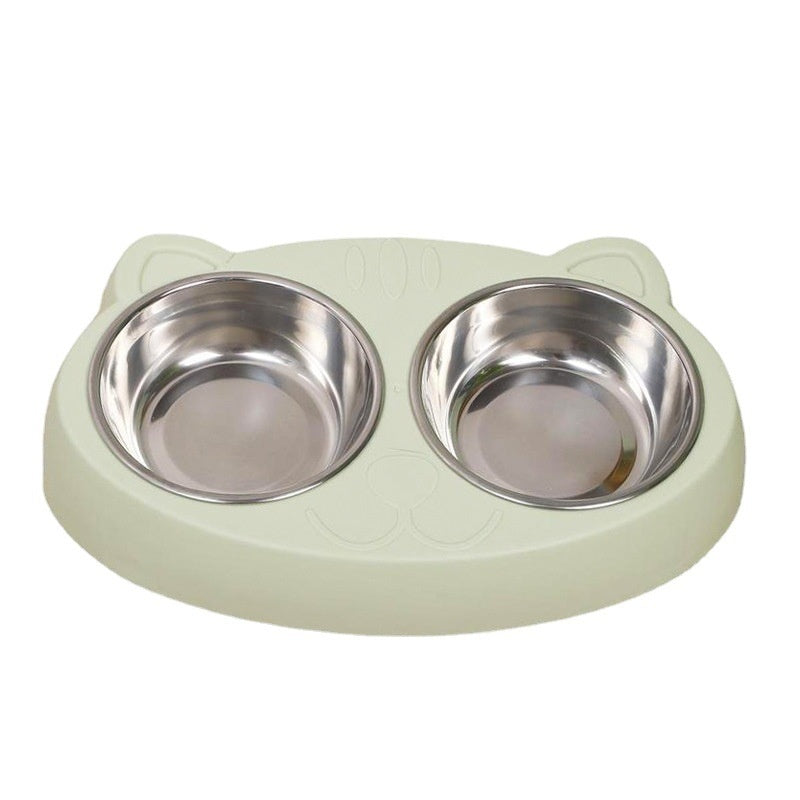 Pet Feeding And Drinking Bowl Rice Basin Set