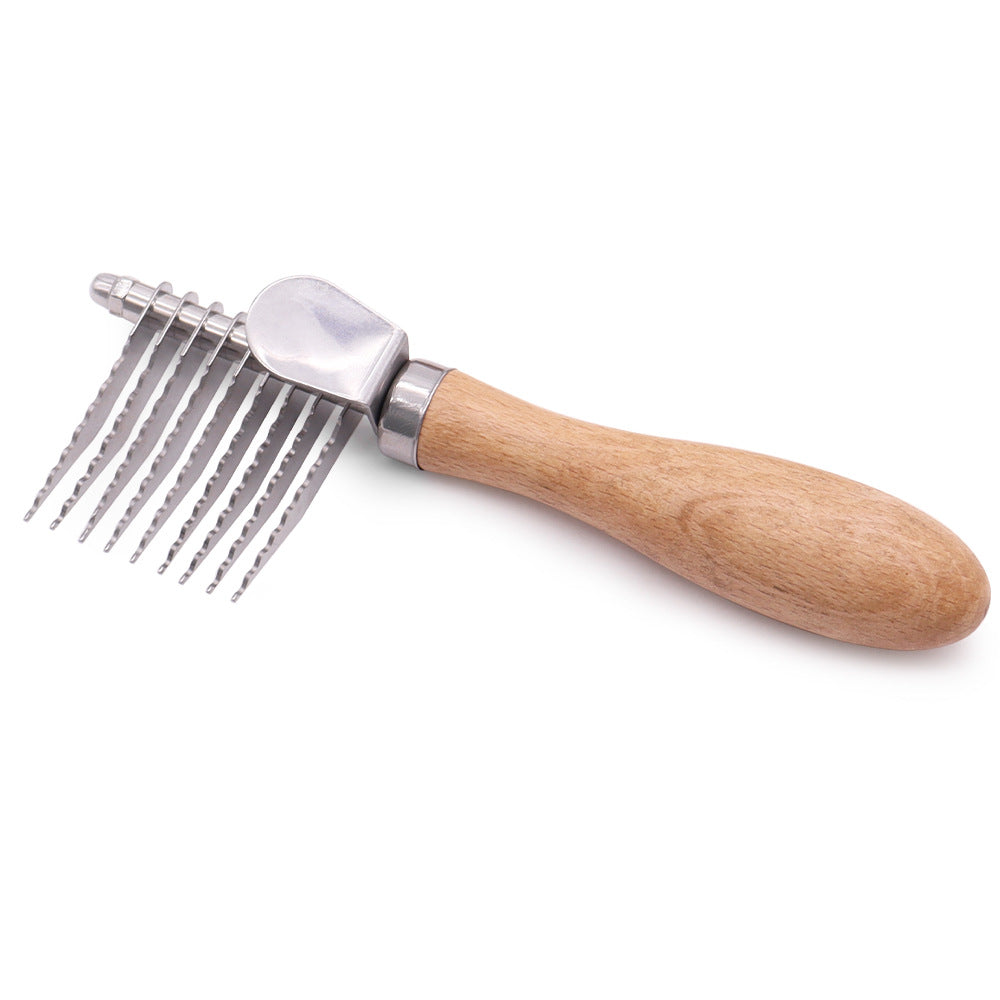 Pet Grooming Brush For Knots And Loose Fur Removal