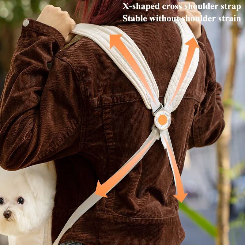 Pet Breathable Cross Design Comfort Backpack Carrier Bag