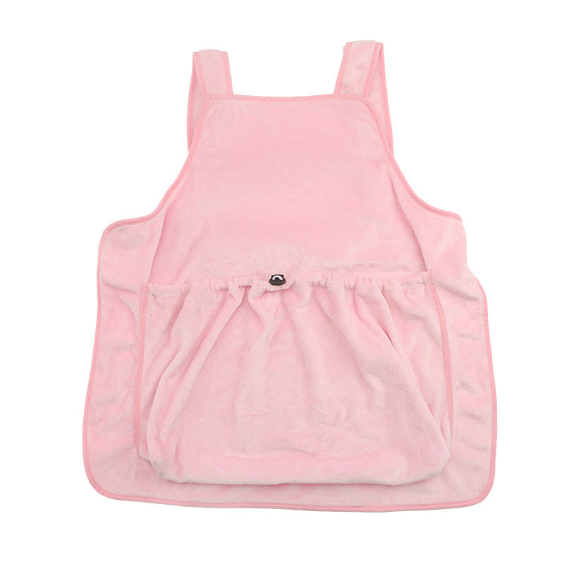 Pet Plush Hanging Chest Carrier Apron Travel Bag