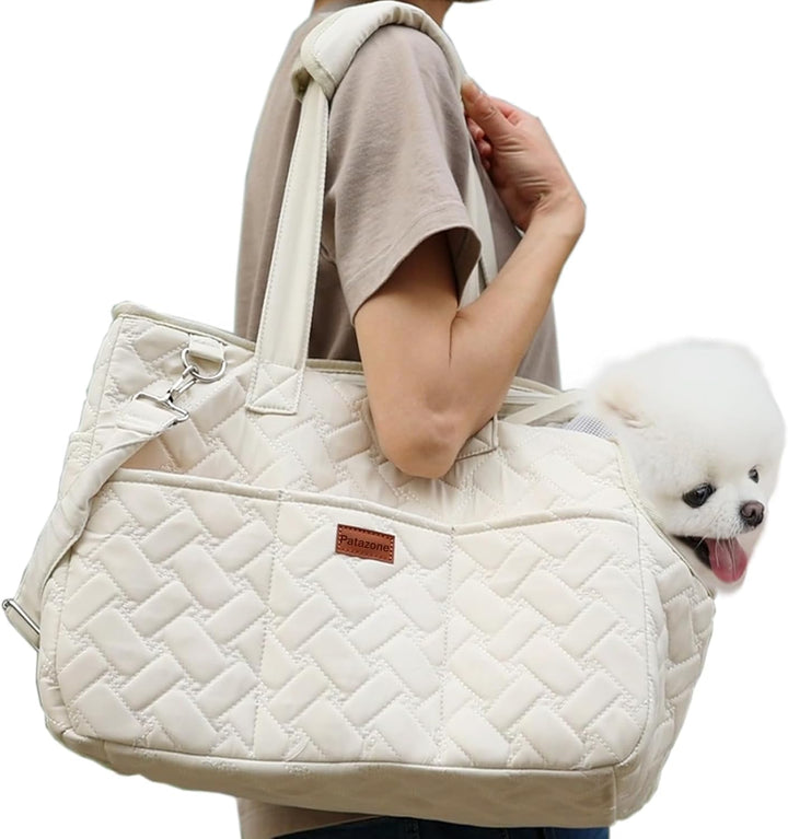 Pet Breathable Mesh Carrier Tote Bag With Pockets
