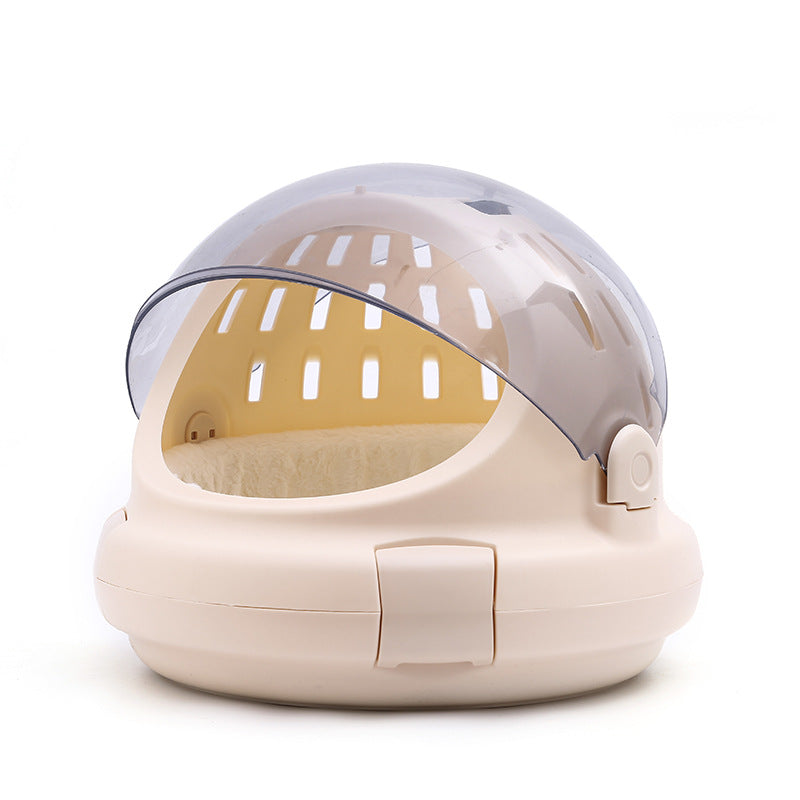 Pet Capsule Carrier Bag With Panoramic View And Cushion