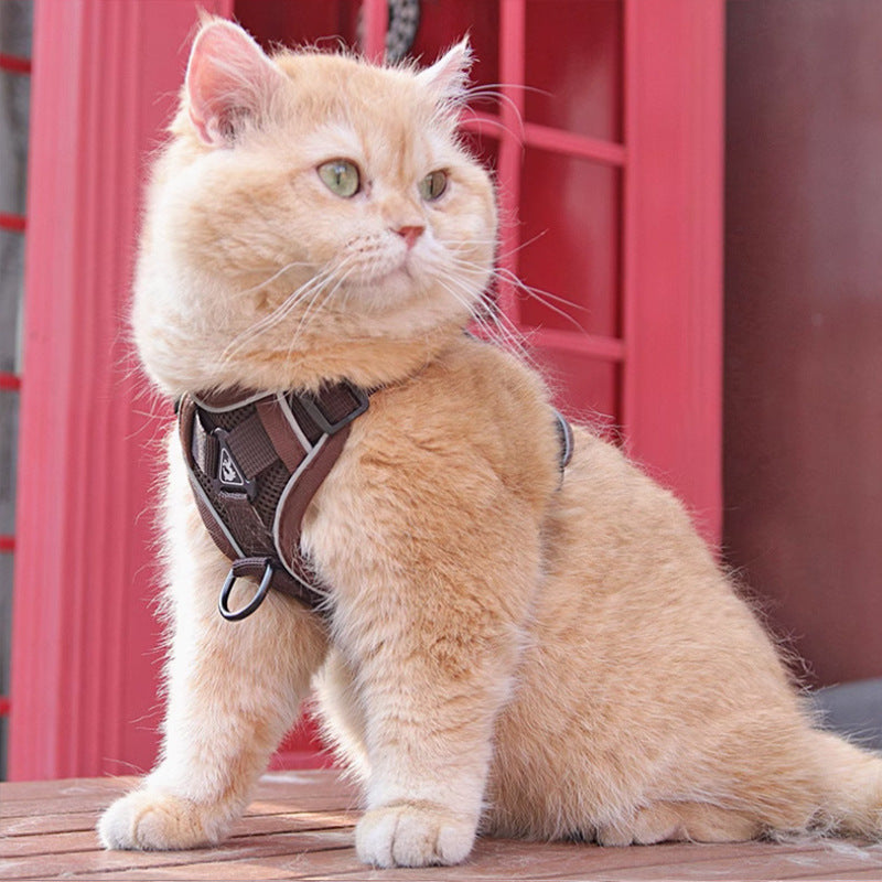 Pet New Vest Chest Strap Harness With Leash