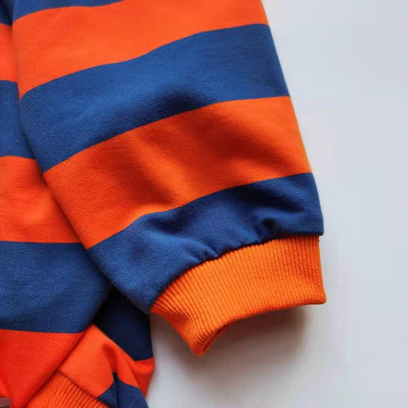 Cute Striped Pet T Shirt Fashionable Simple Comfort Wear