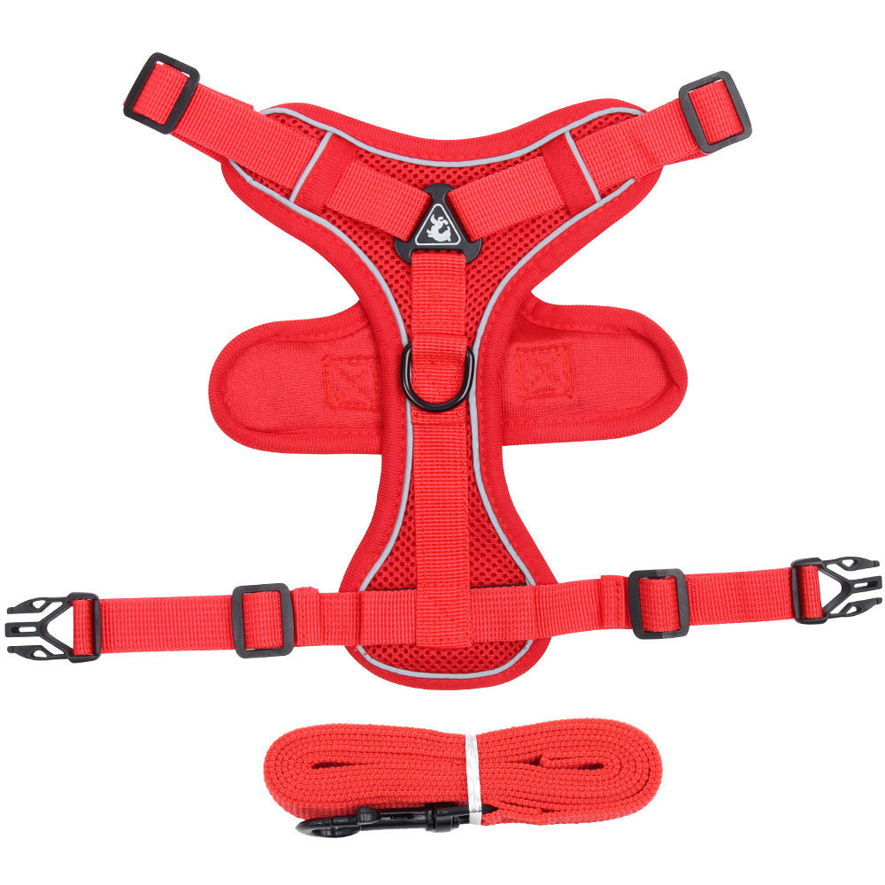Pet New Vest Chest Strap Harness With Leash
