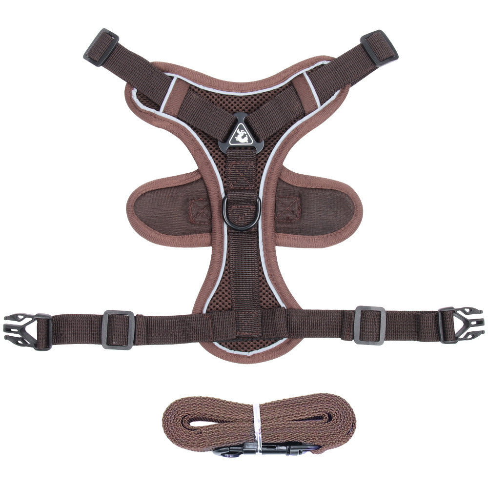 Pet New Vest Chest Strap Harness With Leash