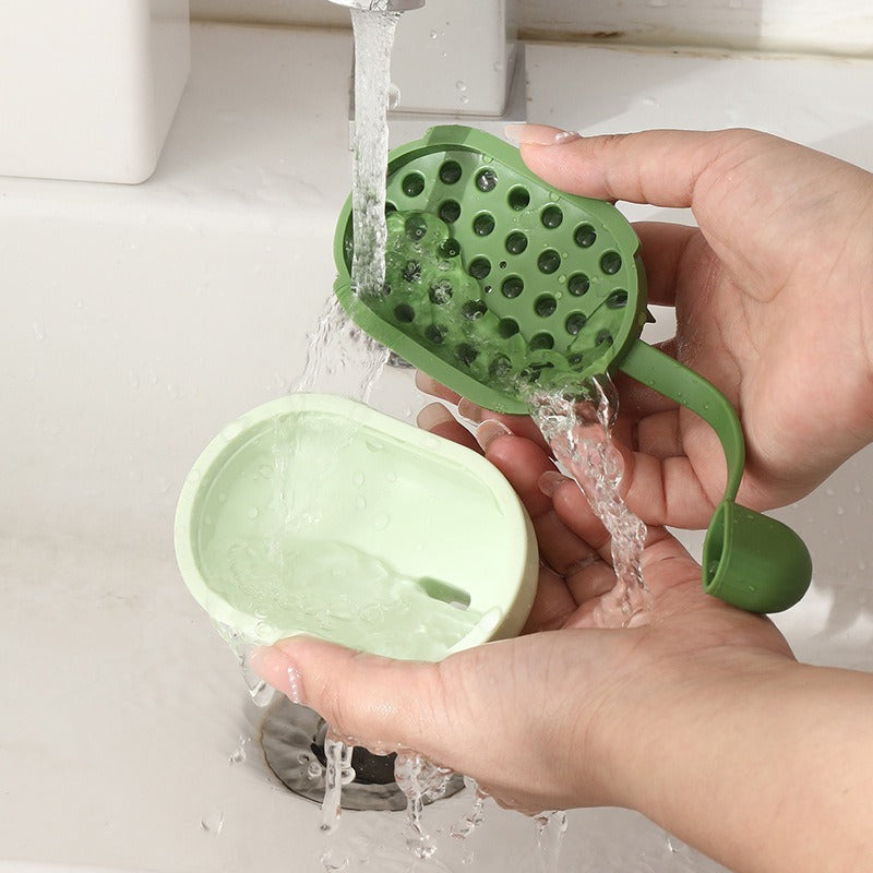 Soft Gel Pet Shampoo Massage Bath Brush Grooming Tool