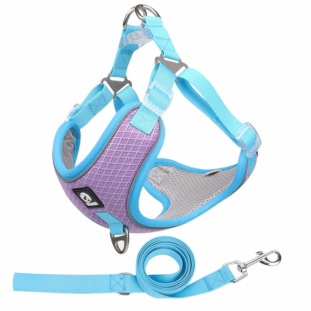 Breathable Adjustable Pet Harness Leash
