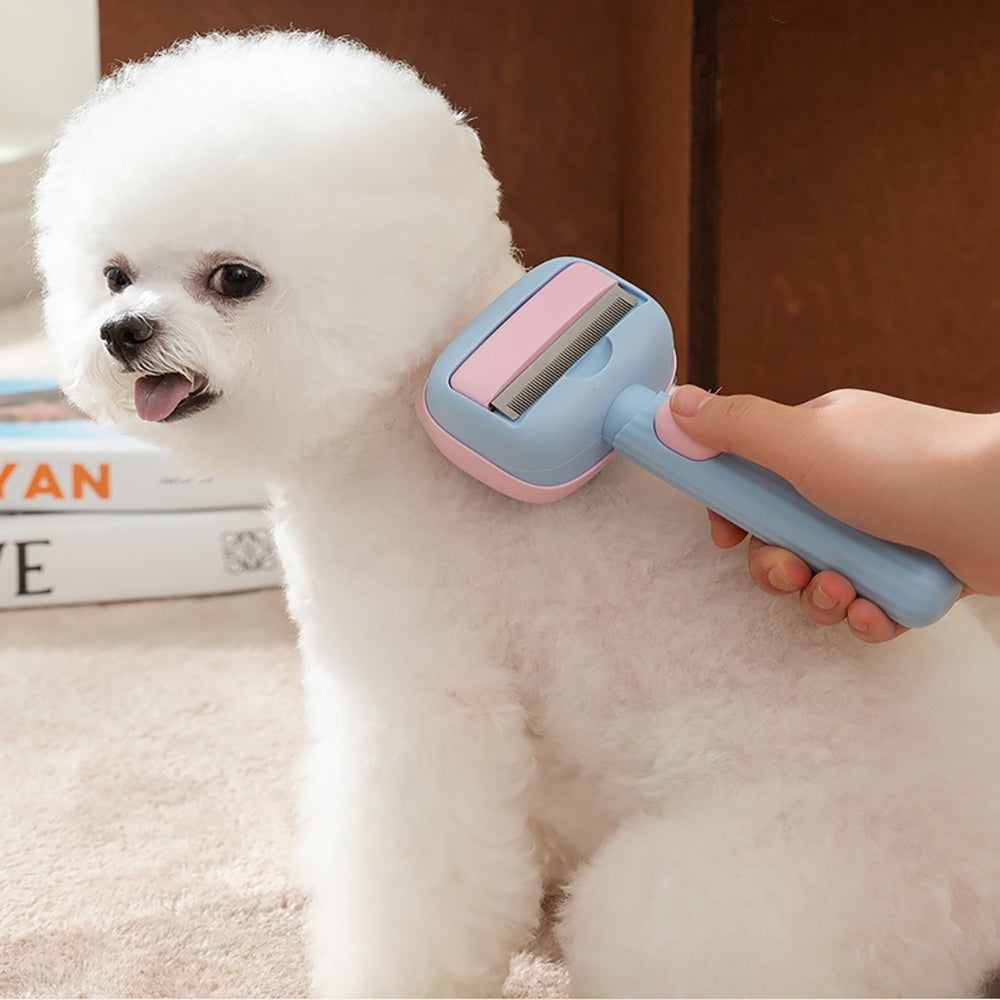 Pet Deshedding And Dematting Grooming Brush Tool