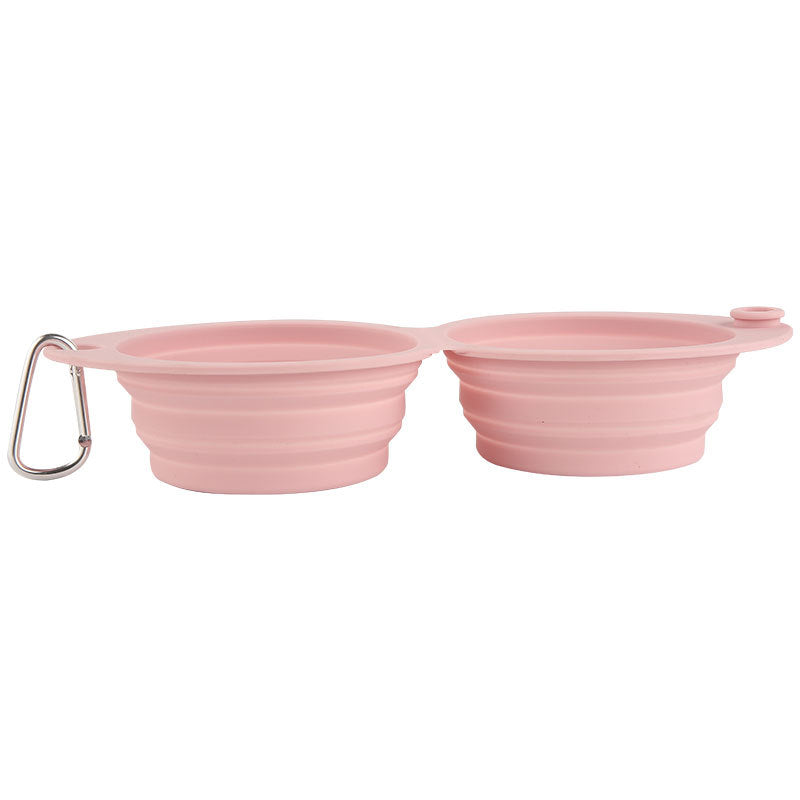 Portable Foldable Silicone Pet Feeding Bowl Outdoor