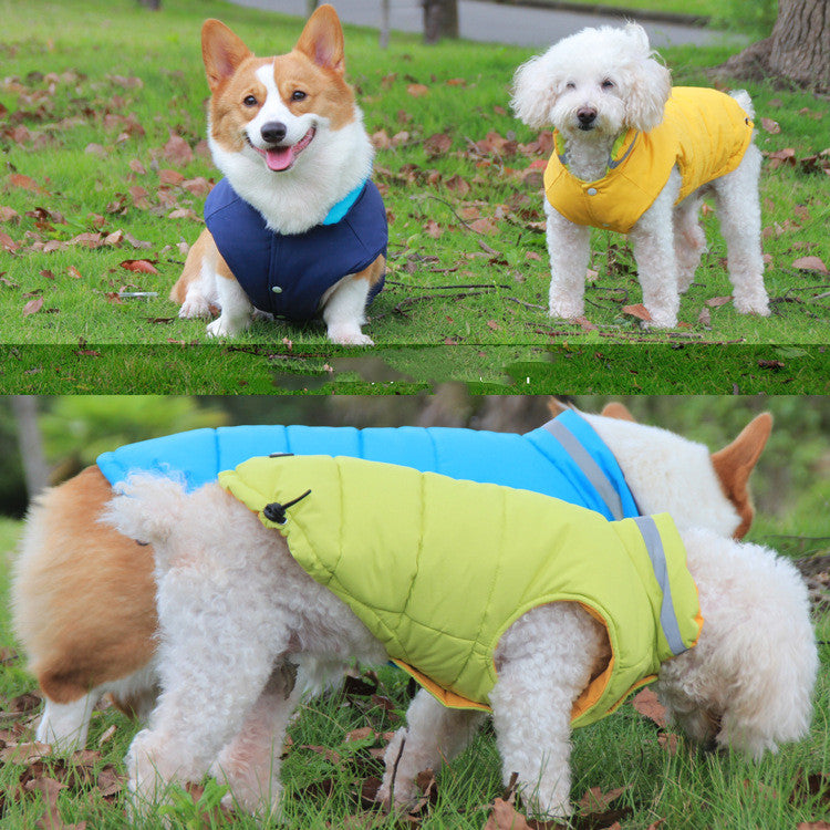 Thickened Waterproof Outdoor Pet Jacket Double Sided Reflective Safety