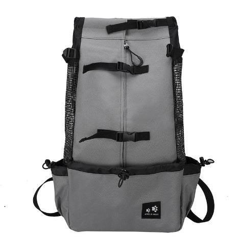 Pet Double Shoulder Backpack Portable Travel Carrier