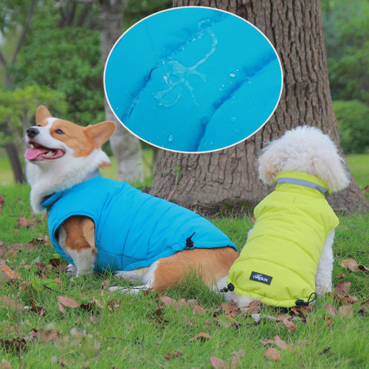 Thickened Waterproof Outdoor Pet Jacket Double Sided Reflective Safety