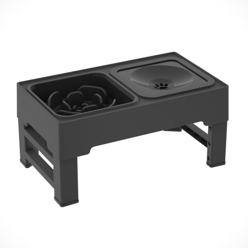 Adjustable Stainless Steel Pet Double Feeding Bowl Stand
