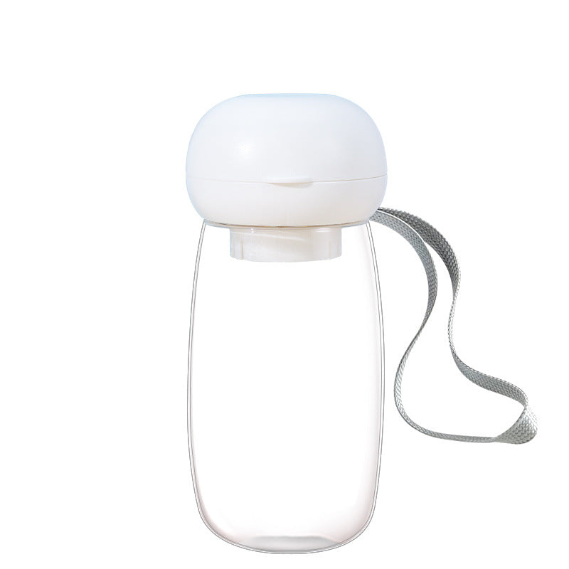 Portable Pet Travel Water Bottle Feeding Cup With Lanyard