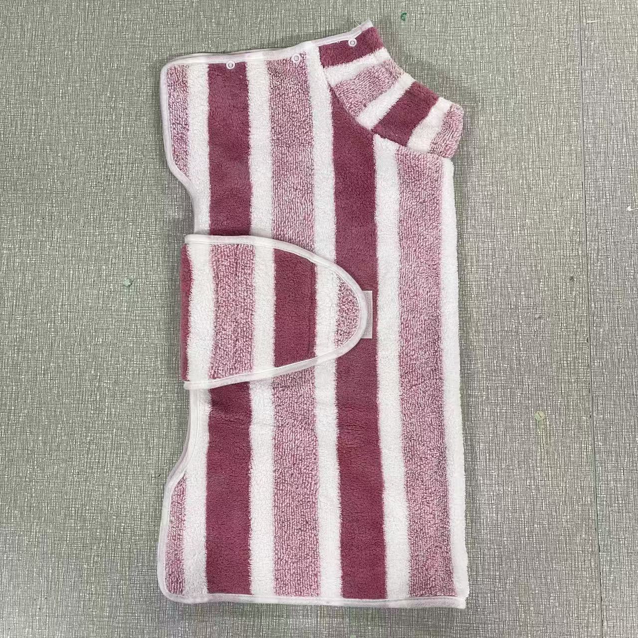 Absorbent Pet Bath Robe Towels Comfort Apparel Set