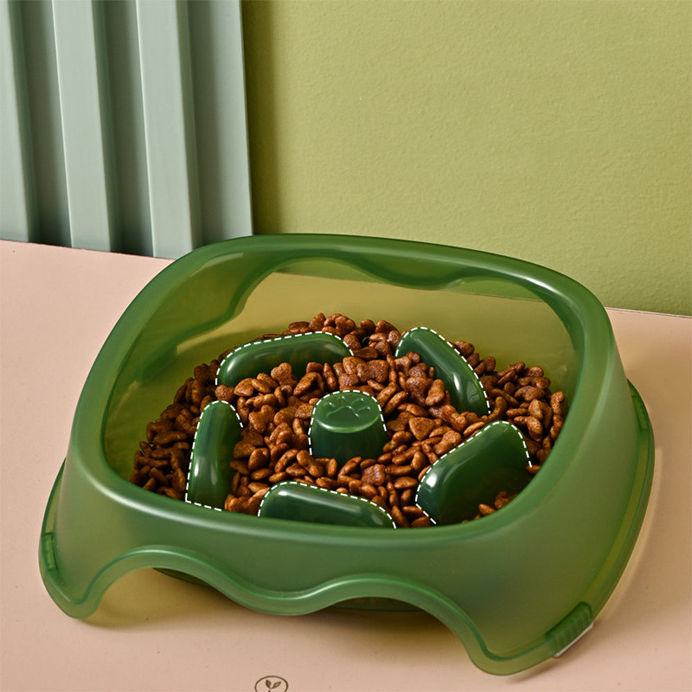 Anti-Choking Pet Slow Feeding Water Bowl Dispenser