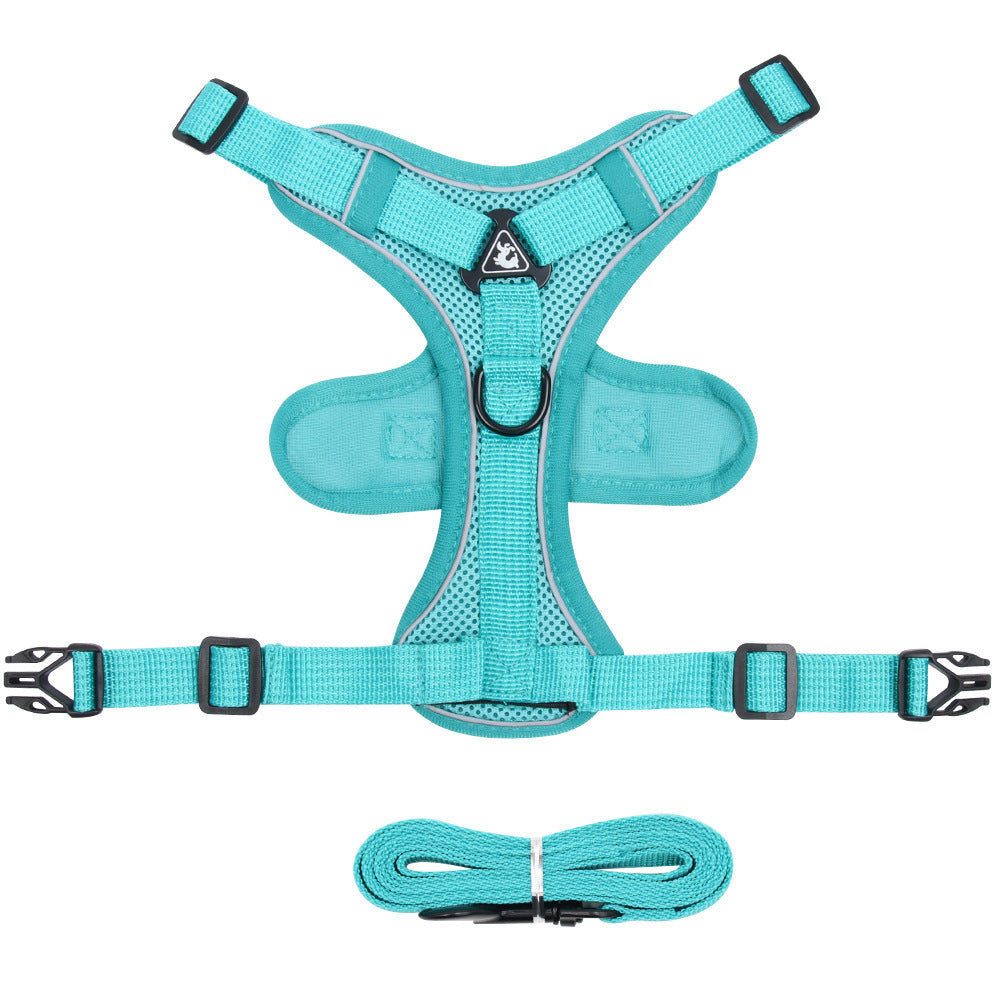 Pet New Vest Chest Strap Harness With Leash