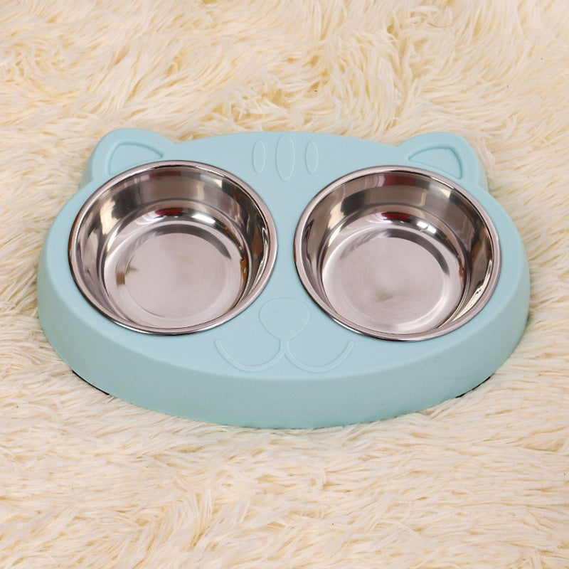 Pet Feeding And Drinking Bowl Rice Basin Set