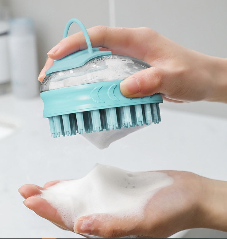 Pet Bath Massage Brush Grooming Rub Cleaning Tool