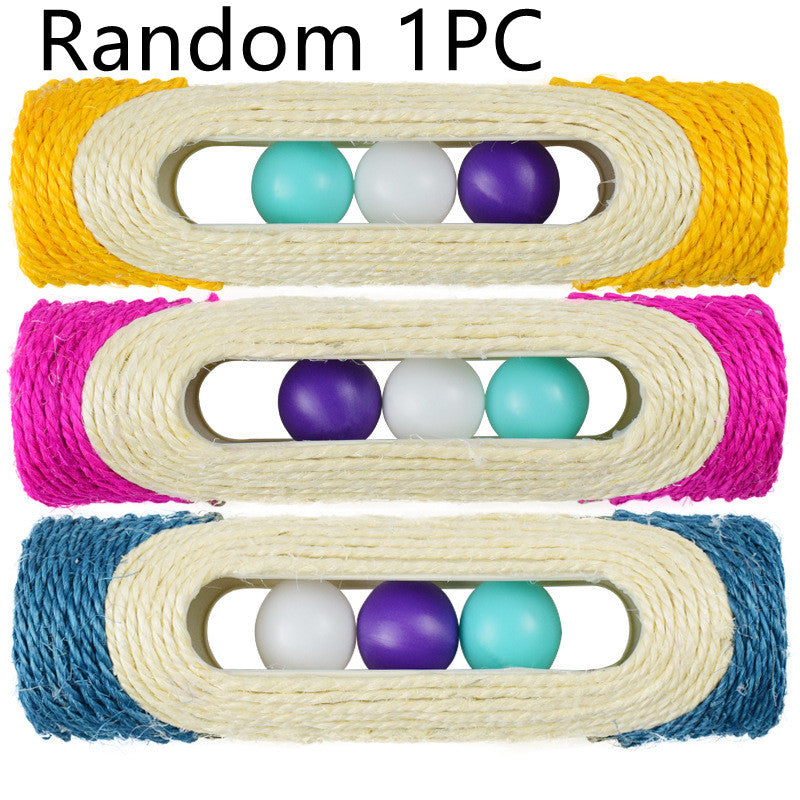 Three Long Sisal Drum Interactive Pet Chew Toy
