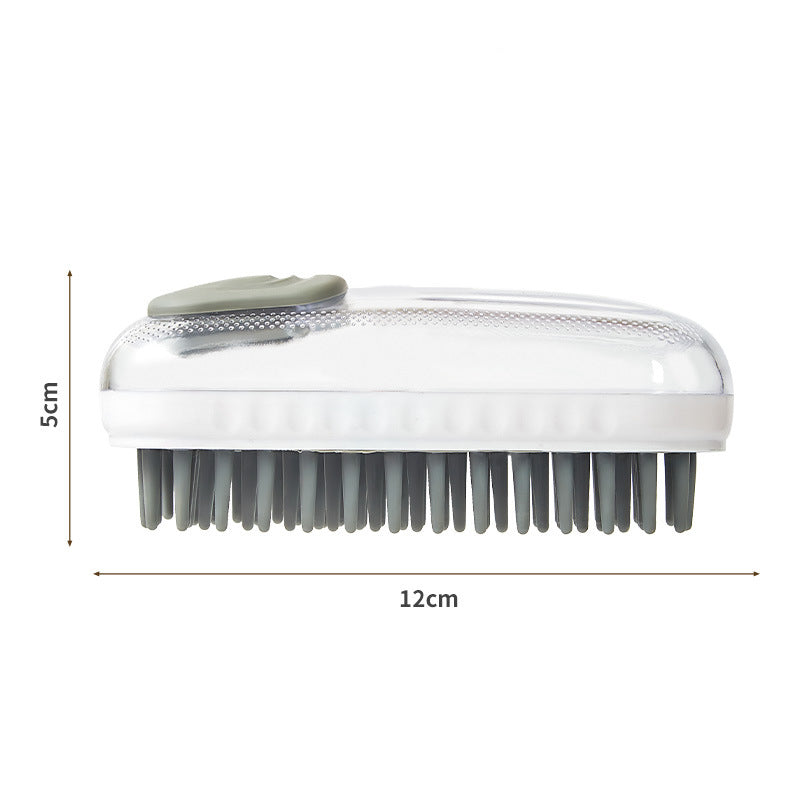 Silicone Pet Bath Massage Brush Foam Cleaning Tool