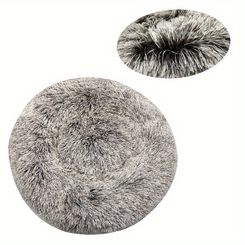Machine Washable Plush Round Pet Bed