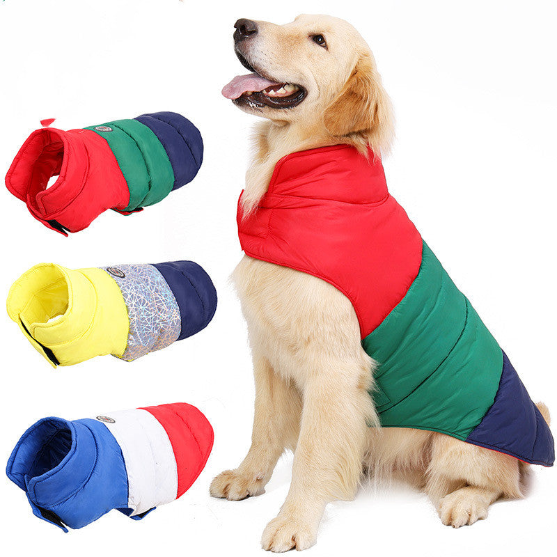 Warm Water Repellent Pet Down Jacket For Autumn Winter