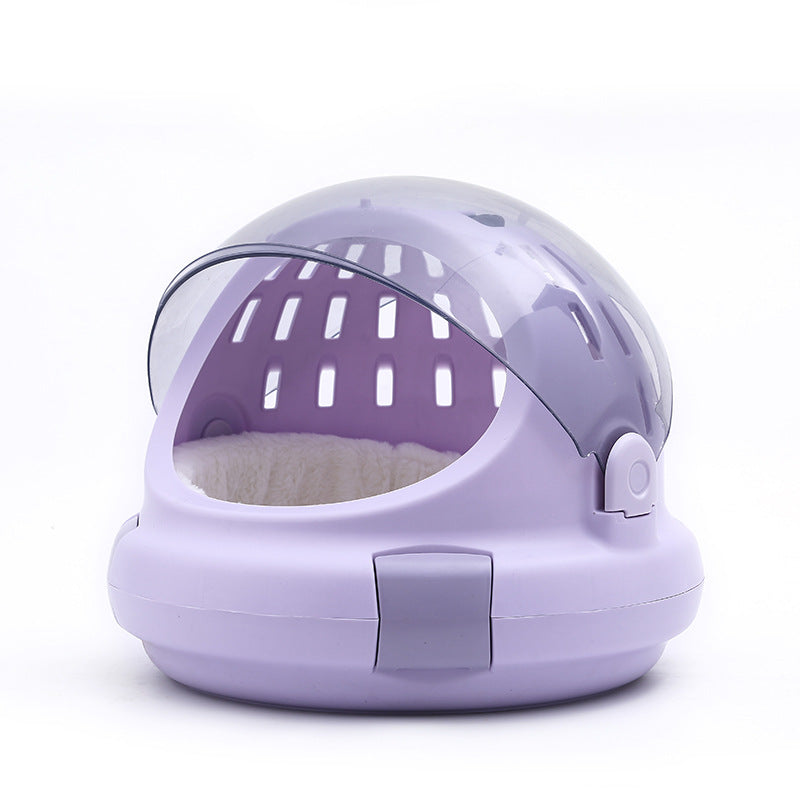 Pet Capsule Carrier Bag With Panoramic View And Cushion