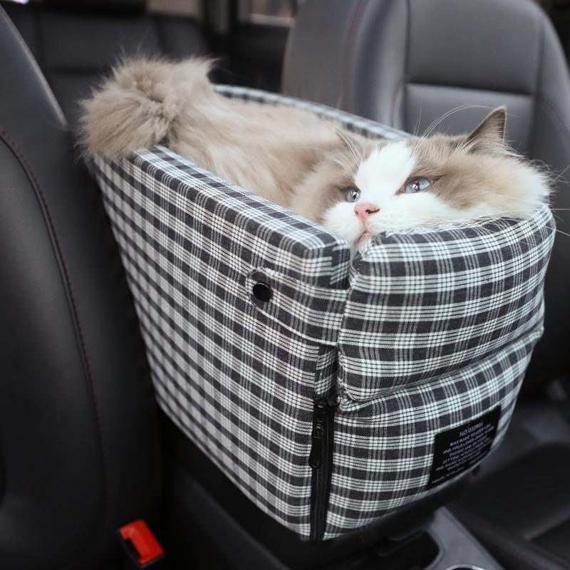 Pet Non-Slip Portable Car Seat Booster Carrier Bed