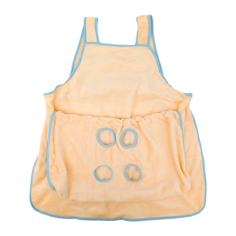 Pet Plush Hanging Chest Carrier Apron Travel Bag