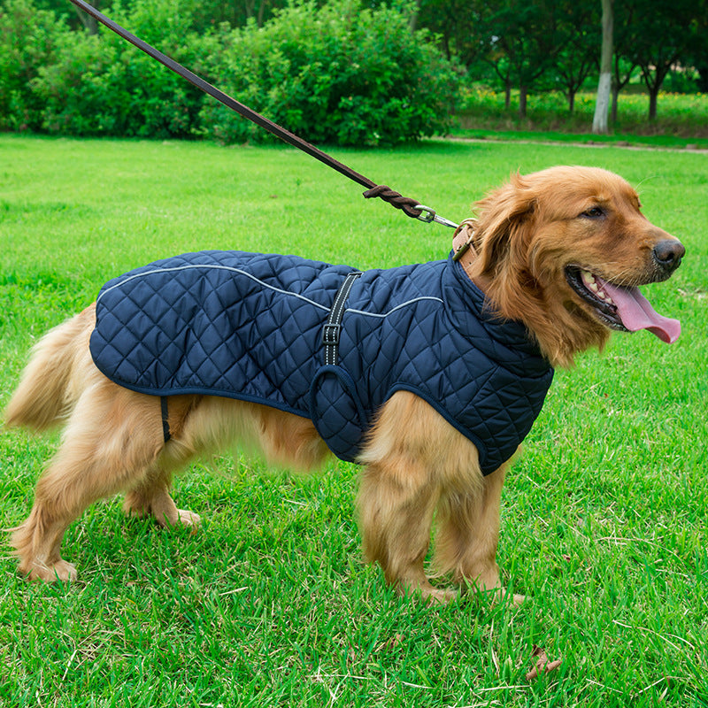Adjustable Warm Cotton Pet Jacket For Comfort Protection