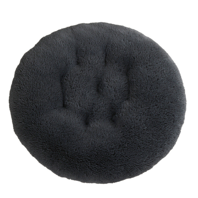 Round Plush Warm Pet Sleep Bed House