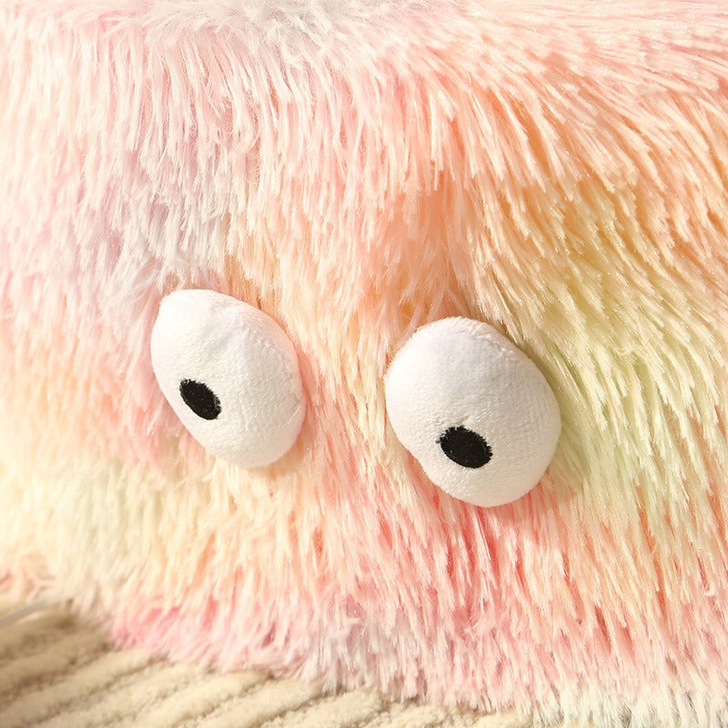 Winter Warm Cute Monster Round Pet Bed