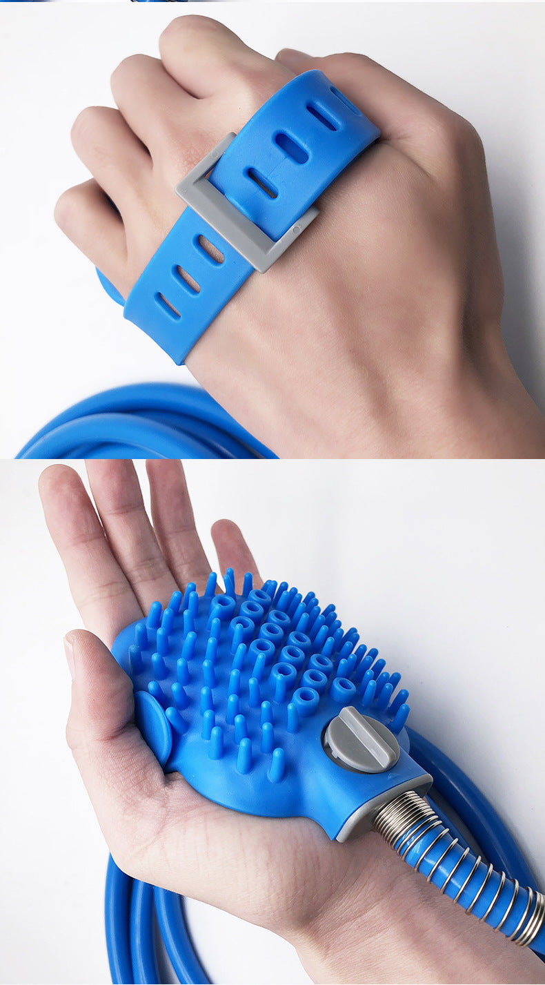 Pet Silicone Bath Gloves Handheld Massage Shower Brush