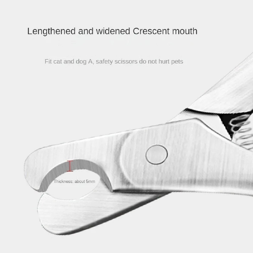 Pet Nail Clipper Stainless Steel Safety Grooming Tool