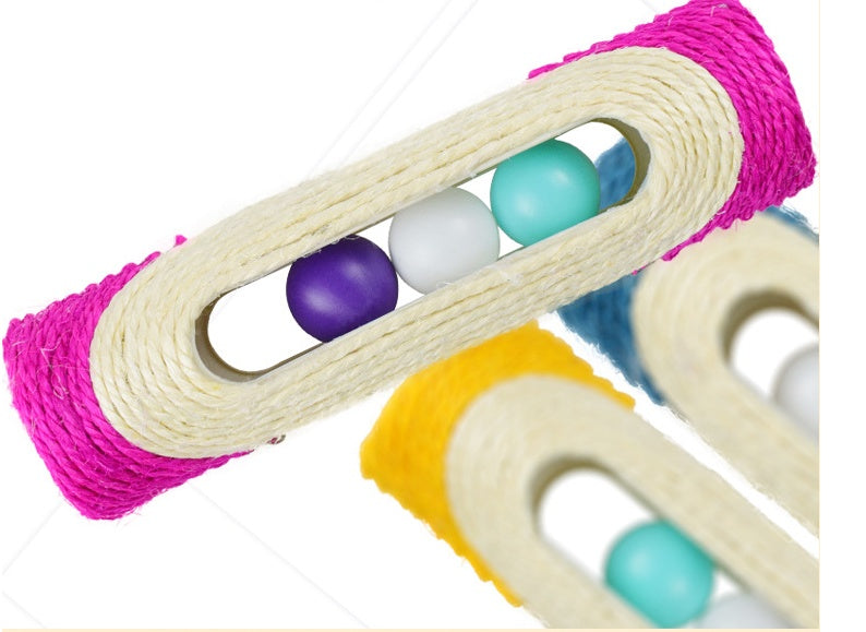 Three Long Sisal Drum Interactive Pet Chew Toy